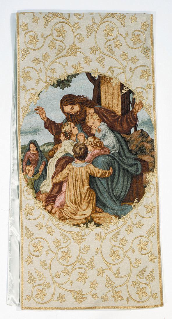 Jesus with Children (with grapes and gold trim)