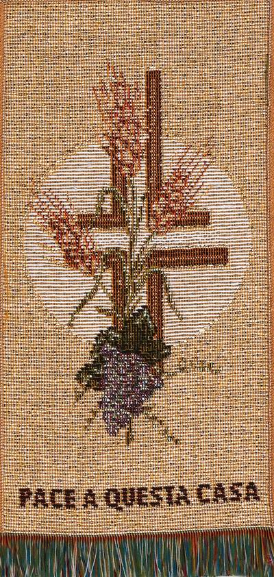 Eucharistic Symbol w Wheat & Grapes