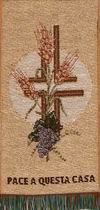 Eucharistic Symbol w Wheat & Grapes